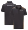 F1 Polo-skjortor Kort ärm TEAM LAPEL T-shirts Anpassade andningsbara snabba torra toppar