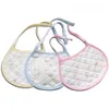 Bibs Pacify Cherry Baby Burp Tygar Dubbelskikt bomullsduk Handduk lugnande saliv handduk grossist