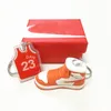 14 Styles 3pcs/set Designer Silicone 3D Sneaker Ball Shirt Keychain with Red Box Men Women High Quality Shoes Keychains Fashion Basket Basket Keychain and Boxes