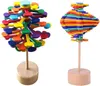 TCUVBUI Decompression Toys - Albero di Legno Puzzle 3D Lecca Lecca Magico Giocattolo Rotante per Adulti Scrivania per Bambini Giocattoli Divertenti Strumenti di Spin Unzip Toys Decorazioni per la casa e l'Ufficio xm