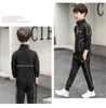 Roupas conjuntos de trajes adolescentes Big Boys Set Set Corean Fashion Children Rous