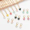 Cute Acrylic Butterfly Earrings Pendant Necklaces Combination Jewelry Set Sweet Style Alloy Chain