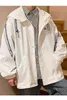 Primavera nuova giacca da uomo design della moda coreana senso cappotto allentato con coulisse ins marchio di moda ruffiano bello stormsuit uomo Vendita T220816