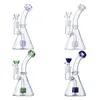 Small Glass Water Pipes With Bowl showerhead perc Heady Hookahs Mini 14mm Joint Smoking Bongs Oil Dab Rigs