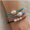 Kralen strengen moloye 2022 natuurlijke zoetwater parel pearl zomer uitje reizen sieraden bohemian stijl glazen kralen armband vrouwen fawn22