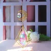 Suncatcher Crystal Wind Chime Star Moon Sun Catchers Windchimes Plated Colorful Beads Hanging Drop for Garden Decor Craft 220531