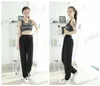Ny kvinnors modedesign Lös elastisk hög midja byxor modal tyg sport yoga dans harem långa byxor mlxl