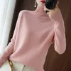 Turtleneck Cashmere Sweater Women Winter Jumpers Knit Female Long Sleeve Thick Loose Pullover Women s Sweaters 220810