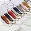 Fashion PU Leather Keychain Business Gifts Leather Key Chain Men Women Car Strap Waist Wallet KeyChains Keyrings 8 Color