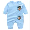 New Style Newborn Baby Rompers Cotton Infant Boys Girls Clothing Set Luxury Letter Long Sleeve Jumpsuits Cute Kids Baby Clothes