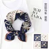 Tiktok Net Red Hot Bell Printing Elegant Cravat Atmosphere Bow Bow Tie Sechreen Sungf Spring Summer Beach شال