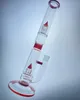 Hookahs bong red 18mm join 16 inch with inv4