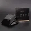 Hot Acrylic Compact Mirrors Folding Veet Dust Bag Mirror With Gift Box Black Makeup Tools Portable Classic Style