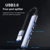 Hubs USB Converter Adaptateur 4-en-1 Hub Professional Practical Charging Equiport Multiport High Speed ​​Phone Phone Phone AccessoriesB