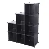 Supports de rangers Racks Cube Storage 9 Cube Organisateur étagères Cubes DIY Closet Cabinet noir