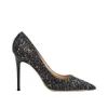 Klassieke luxe designer wruchee party zomer vrouw hoge hakken dunne hakken schoenen 10cm glitter zilver