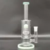 8,7 Zoll grüne Glasbong Shisha Bong Glas Wasserpfeife Dickes Becherglas Bongs Tabakrauchen Bubbler Flaschen Dab Rig 14 mm Schüsselgelenk