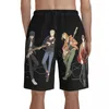 Short pour hommes donné Board Boys Love Fire Force Band Quatre Guitare Anime Manga Mâle Pantalon court drôle Maillot de bain personnalisé Naom22