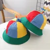 Boinas Primavera Verano niños hélice cubo sombrero niños niñas lindo libélula Bob gorra protector solar playa sol niños Panamá HatBerets