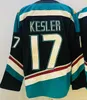 Hockey Jerseys Trevor Zegras 46 Ryan Getzlaf 15 Kesler 17 Teemu Selanne 8 Paul Kariya 9 Jersey New Alternate Black Teal Size S-XXXL Stitched Men