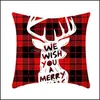 Pillow Case Bedding Supplies Home Textiles Garden Ll Santa Claus Christmas Tree Snowman Elk Pillowcase Colorf Pil Dhkon