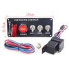 12V Racing Car Engine Start Push Button Ignition Switch Panel Five In One Toggle Light One-button