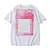 Nieuwe Mode Zwart Wit Casual Tee Womens Ronde Hals Print T-shirts Heren Korte Mouw Kleding Aziatische Maat M-2XL275m