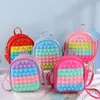 Borsa a tracolla Pop Purse Fidget Toys Zaino per uomini e donne Student Bubble Decompression Toy