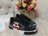 HQ37 Fashion Bästa toppkvalitet Real Leather Handmade Multicolor Gradient Technical Sneakers Men Women Famous Shoes Trainers Size3545 ASDA 3HOY 98M3 3BTN W1Z2 38 DJ9