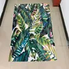 Tapis forêt tropicale Jungle 3D feuilles de palmiers tapis salon tapis flanelle anti-dérapant chambre salon salle à manger tapis de sol