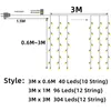 Strings Christmas Light 220V EU ICicle Waterfall Garland Fairy String Light