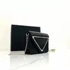 Retro MM Mini Shoulder Bag Designer Triangle Logo Handbag Luxury Diamond Handle Bags Purse Wallet CrossBody