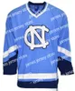 Jam NCAA Custom UNC North Carolina Tar Heels Stitched Hockey Jersey 12 Cassie Sumfest 14 Katie Dixon 15 Steph Weber 16 Abby Pitcairn 18 Alli