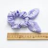 Liten Daisy Solid Color Scrunchies Rabbit Ears Girls Hair Bands Pastoral Style Elastic Rubber Hair Accessories