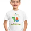 T-shirts tshirt flicka födelsedag gåva tecknad t shirt flickor toppar söta kawaii barn kläder nummer 5 år gamla barn kläder pojkar skjortor-shi