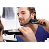 Aparador de barba profissional a vácuo para homens Aparador de barba por fazer bigode ajustável estilo de barba máquina de barbear elétrica 0,5-18mm H220422