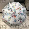 Floral Europa Sun Umbrellas Hipster Automatic Folding Designer Guarda-chuvas de luxo de alta qualidade para viagens ao ar livre multifuncional Windproo2888241