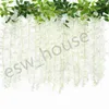 1,8 m Sztuczna Wisteria Kwiaty 7 Kolory Ściana Wiszące DIY Rattan Centerpiece Xmas Party Wedding Decoration Tło