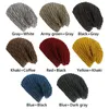 Boinas 1pc moda unissex inverno malha chapéu tricô de lã grossa grossa beanies de lã de lã Caps de esqui