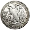 الولايات المتحدة 1942PSD المشي Liberty نصف الدولار Craft Silver Plated Coin Brass 284g