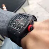 Assista Designer Luxo Mecânica de Luxo Assista a Lazer de Negócios Richa Milles RM030 Máquinas Automáticas Black Ceramic Caso Tape Swiss Men's Swiss