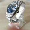 Super BPF La dames montre 126234 36 mm cadran bleu en acier inoxydable 316L Bracelet Bracelet Sapminescent Automatique Mechanica198Y