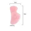 Strumenti per la cura della pelle 100% fatto a mano in pietra naturale Massaggiatore facciale in cristallo Bellezza Rosa Gua Sha Strumento per il viso Salute Cura della pelle Rosa Gua Sha Board Strumento per massaggio