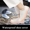 إعادة تدوير سيليكون overshoes reusable للماء ماء أحذية الرجال الأحذية المطر الأحذية المطر عدم الانزلاق قابل للغسل للجنسين مقاومة للاهتراء