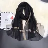 Berets Bufanda de Marca Lujo Para Mujer Fular Seda Verano Chal Hiyab Bandana Pashminaberets Wend22