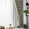 Perde Drapes Modern Kırsal Terylene Pamuk Baskı Perdeler Oturma Odası Yatak Odası Mutfak Mektubu Desen Drape Wombal EV DEĞER