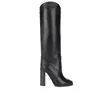 Vinter T-show High Heel Boots Kvinnor äkta läder Fashion Lady Knight Boots Big Size 35-43