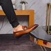 2022 Scarpe da abito da sposa per feste formali da uomo Slip On Appartamenti in vera pelle traspirante Calzature maschili di marca Mocassini casual Taglia 38-45