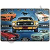 Retro Mustang Ford Cars Metal Garage Tin Znak płytka Metalowa dekoracje ścienne Vintage Decor Plakat Plakat Shabby Dekoracja
