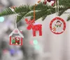 Juldekorationer 12 st/box trälornament hängen hängande gåvor år bröllopsfest xmas träd dekoration navidad dekorchristmas
